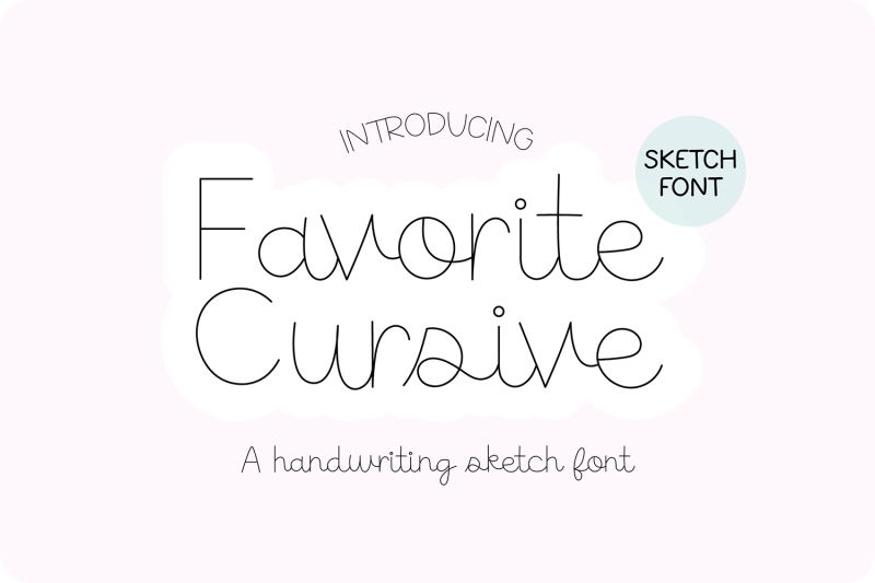 favorite-cursive-sketch-font