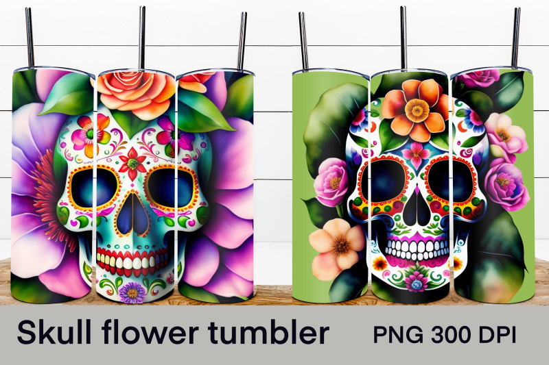 sugar-skull-tumbler-wrap-skull-flower-tumbler