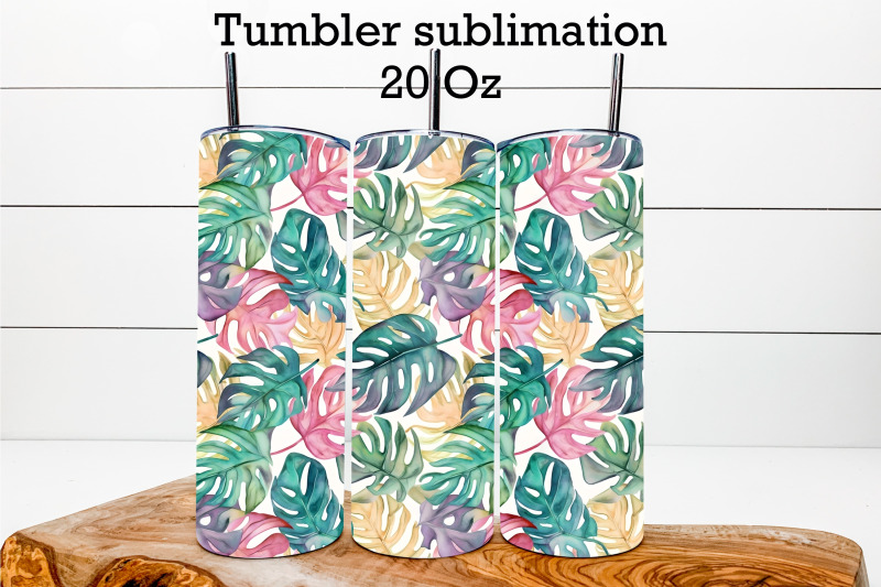 monstera-leaves-tumbler-tropical-tumbler