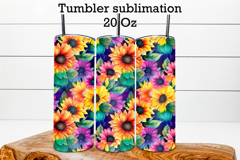 sunflower-tumbler-wrap-sunflower-tumbler-design