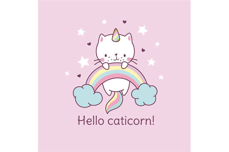 caticorn-poster-cat-unicorn-on-rainbow-fairy-kitten-t-shirt-kawaii-p