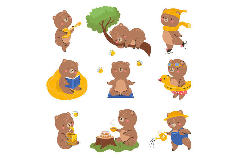 funny-bear-character-isolated-bears-poses-cartoon-animals-emoticon