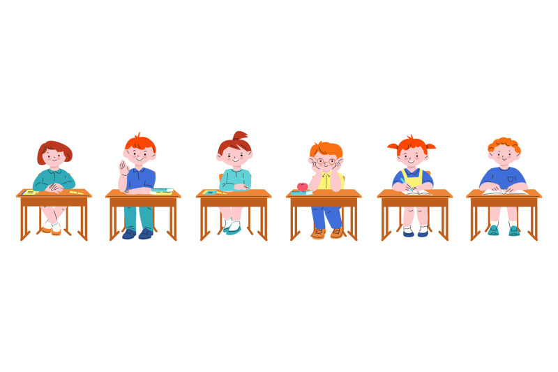 kids-sitting-at-desk-study-student-isolated-lesson-school-characters