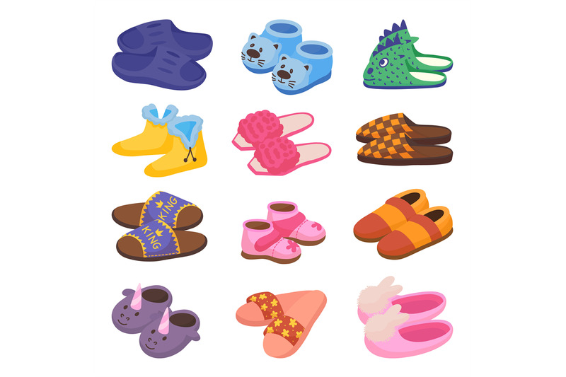 cartoon-slippers-for-kid-and-adults-women-home-shoes-fluffy-footwear