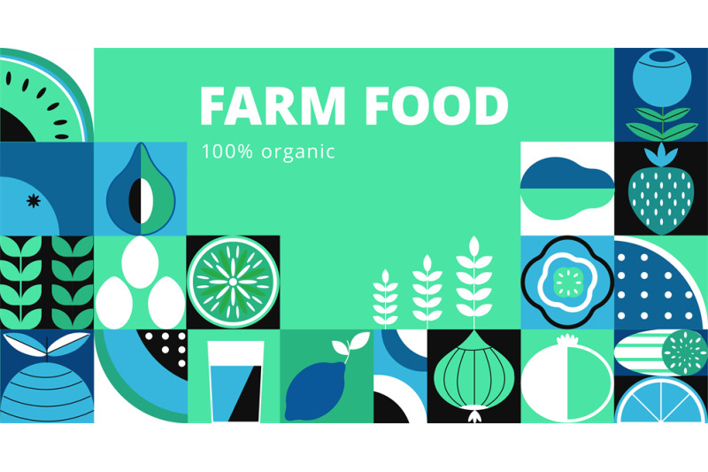 organic-food-geometric-market-banner-seasonal-farm-foods-and-drinks-m