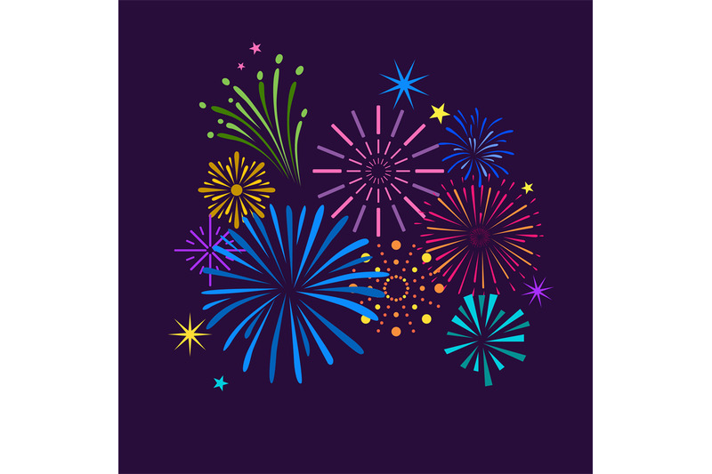 color-festive-exploding-fireworks-elements-magical-firework-new-year