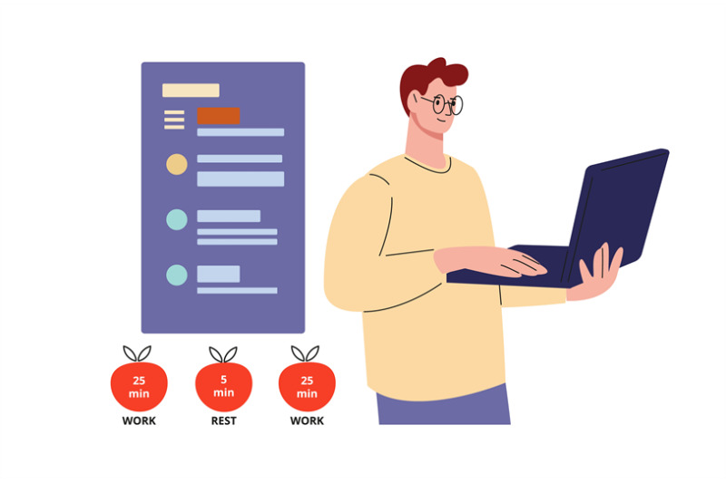 effective-time-management-man-work-with-computer-pomodoro-technique
