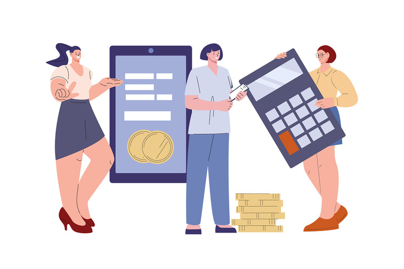 female-study-financial-literacy-vector-concept-women-with-money-smar