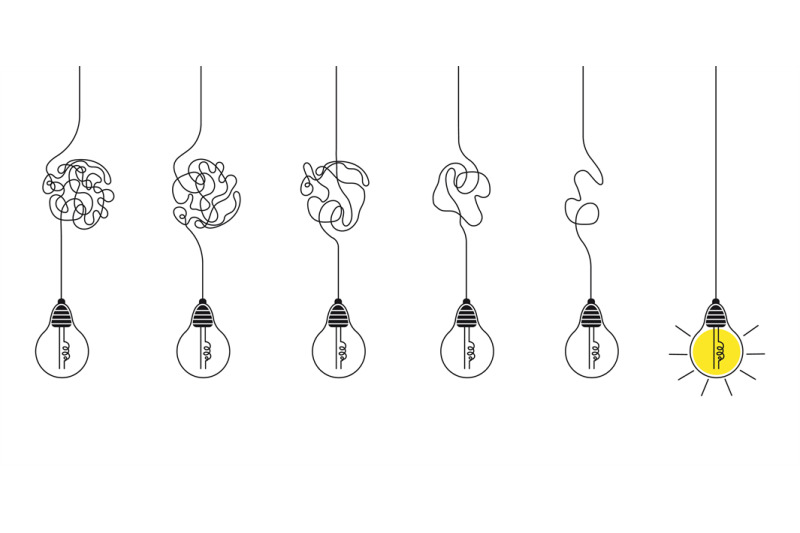 tangled-lines-problem-solving-business-metaphor-and-lamps-simplicity