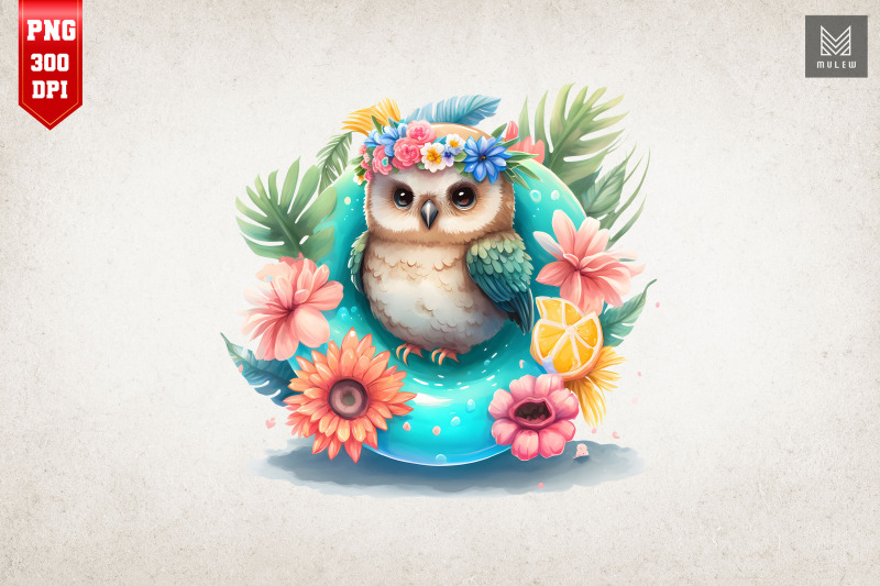 cute-owl-summertime-watercolor-16