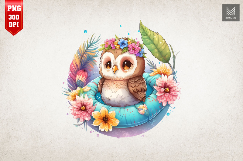 cute-owl-summertime-watercolor-20