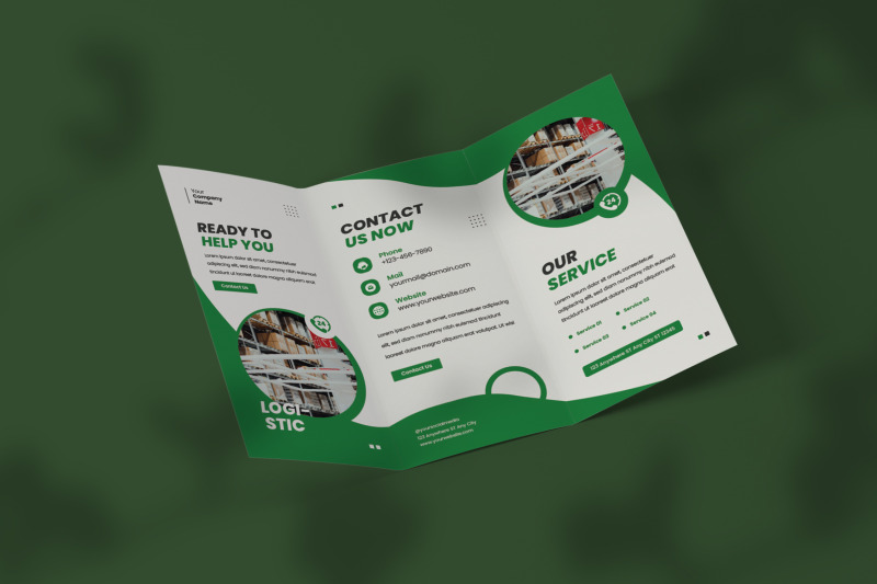 logistic-trifold-brochure