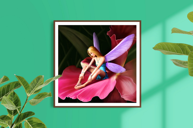 fairy-on-a-flower-illustration