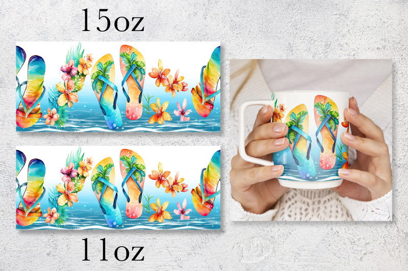 summer-mug-wrap-design-beach-truck-mug-sublimation-png