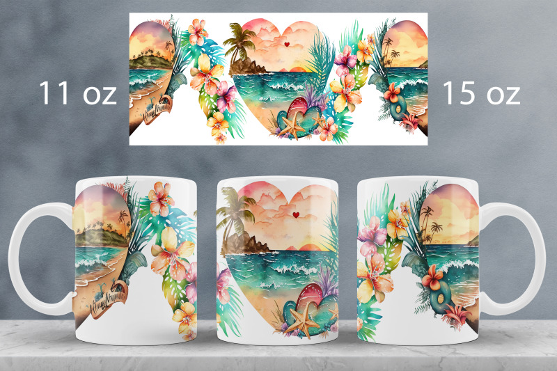 summer-mug-wrap-design-beach-truck-mug-sublimation-png