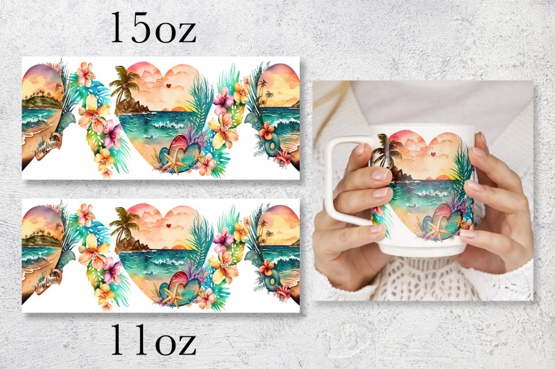 summer-mug-wrap-design-beach-truck-mug-sublimation-png