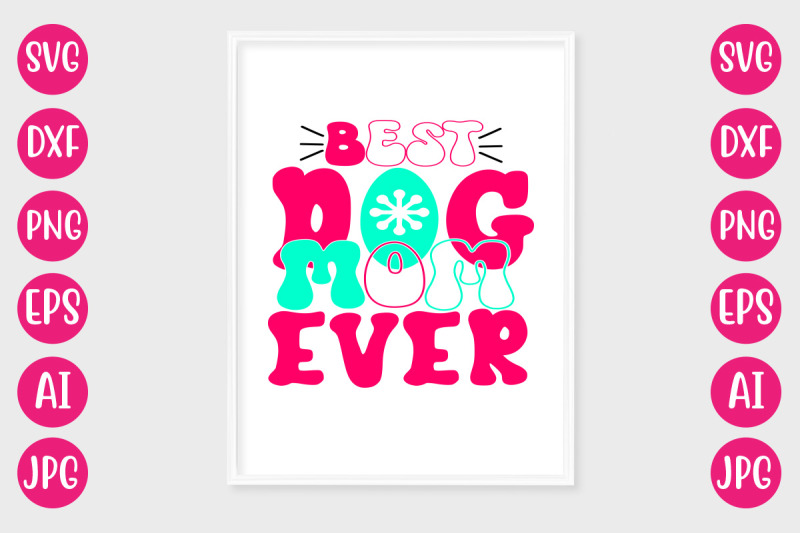 best-dog-mom-ever-retro-design