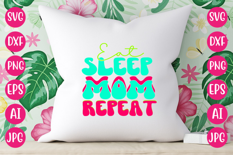 eat-sleep-mom-repeat-retro-design