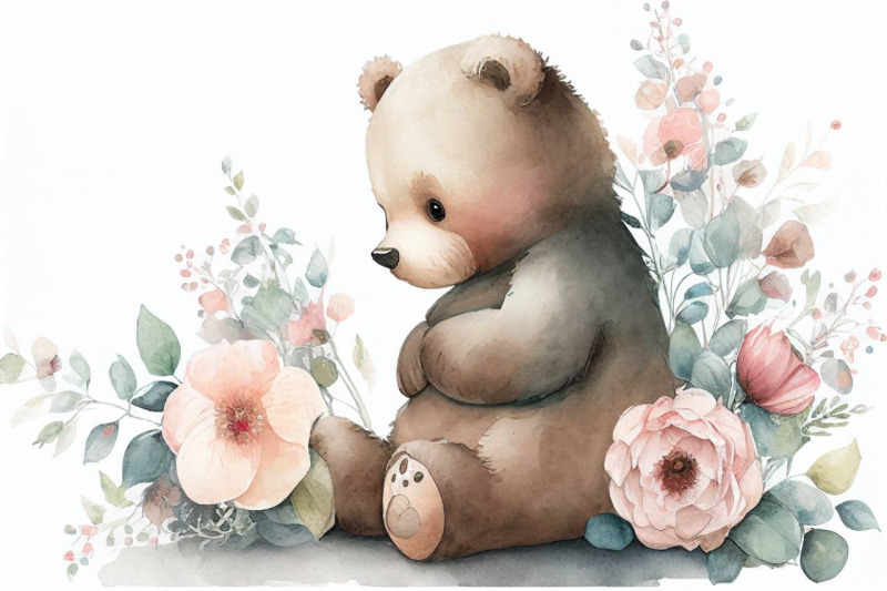 spring-bear-with-flowers