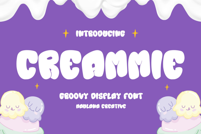 creammie-groovy-decorative-display-font