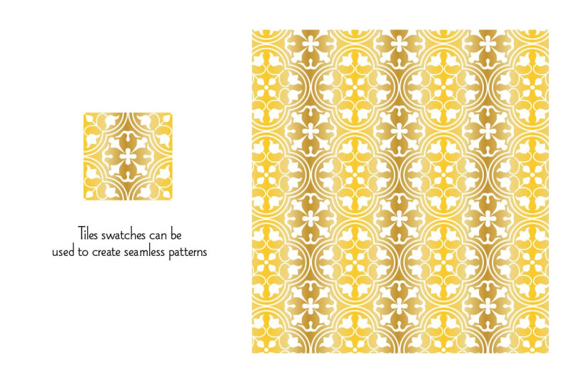 gold-white-ornate-tile-patterns