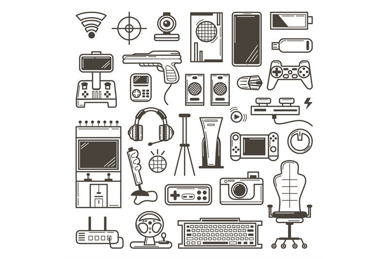 digital-gadget-doodle-elements-computer-games-and-social-media-icons