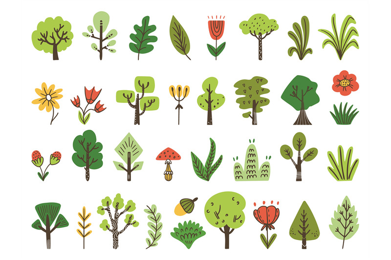 doodle-forest-nature-elements-scandinavian-eco-collection-sketch-bir