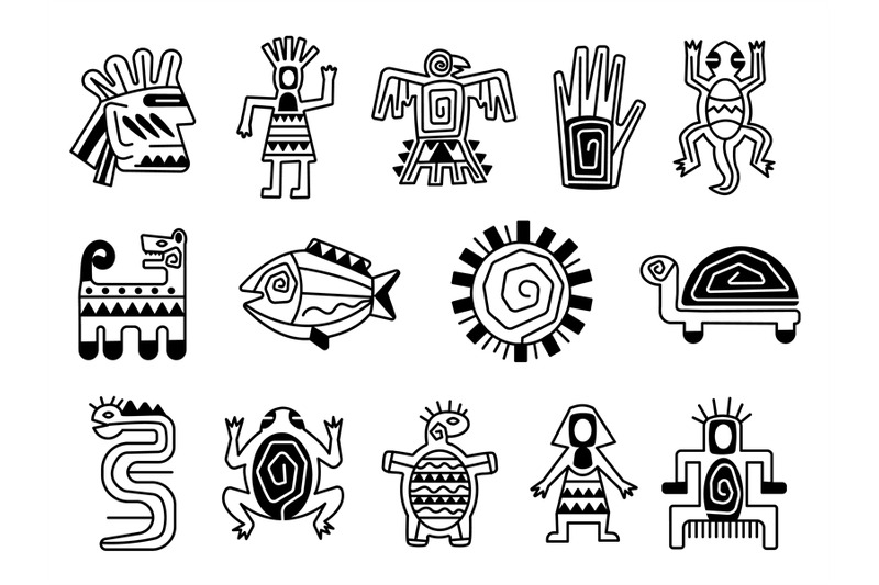 mayan-totem-symbols-tattoo-ethnic-signs-ornate-aztec-mythology-mexi