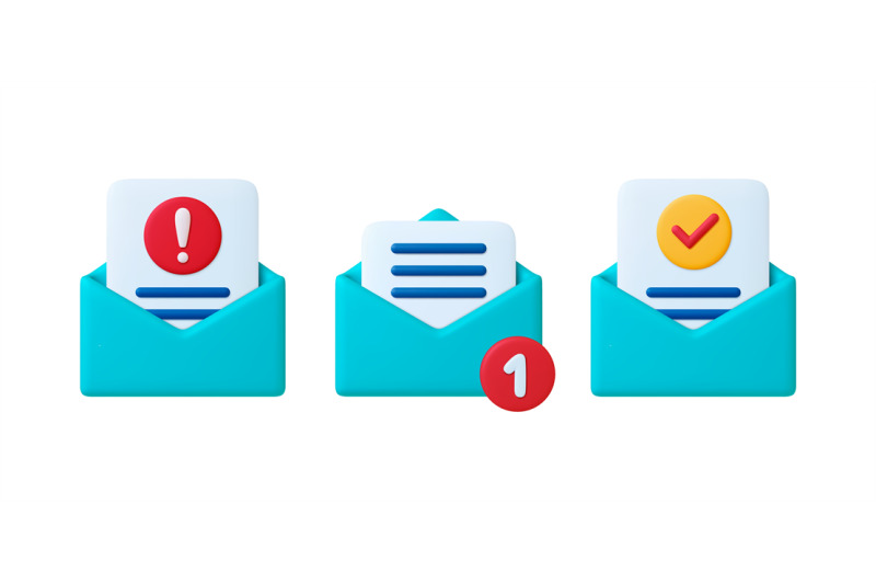 mail-3d-icons-email-notice-new-letter-attention-news-and-dangerous