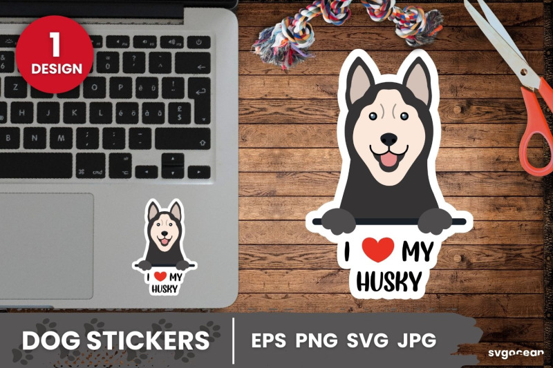 husky-sticker-svg-printable-digital-planner