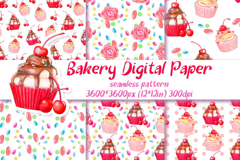 cupcake-seamless-pattern-bakery-pattern-sweet-paper