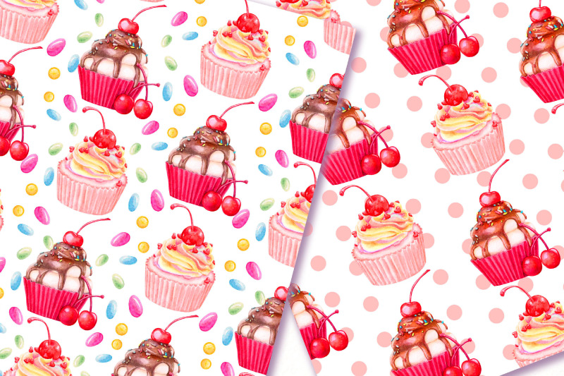 cupcake-seamless-pattern-bakery-pattern-sweet-paper