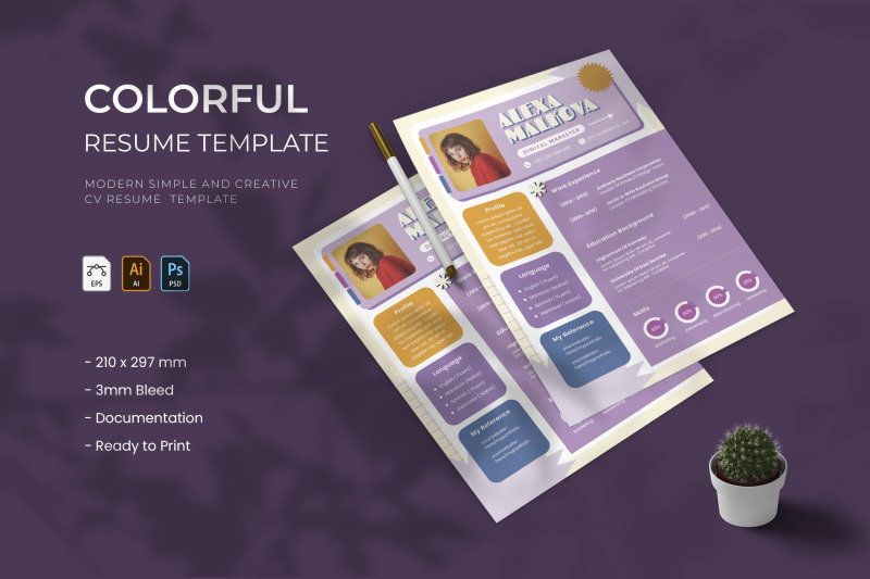 colorful-resume