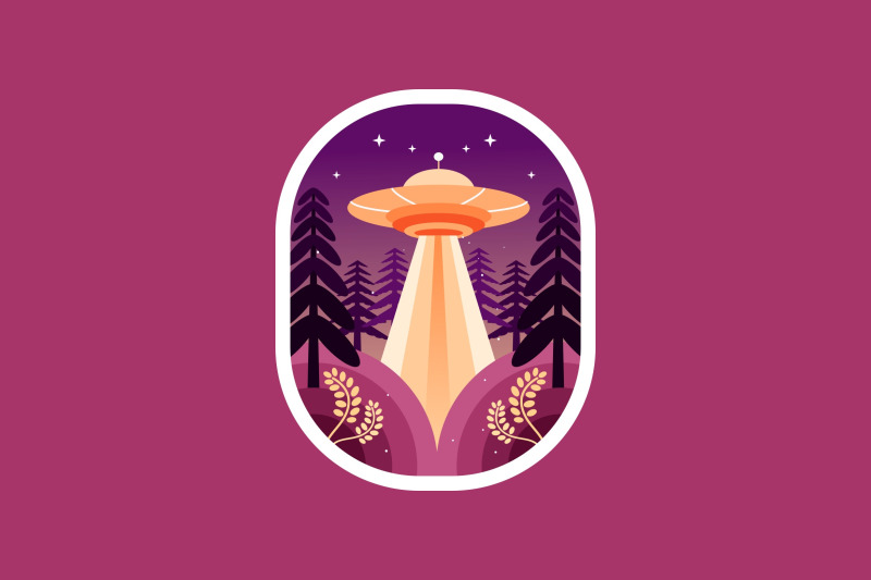 ufo-in-the-forest-at-night