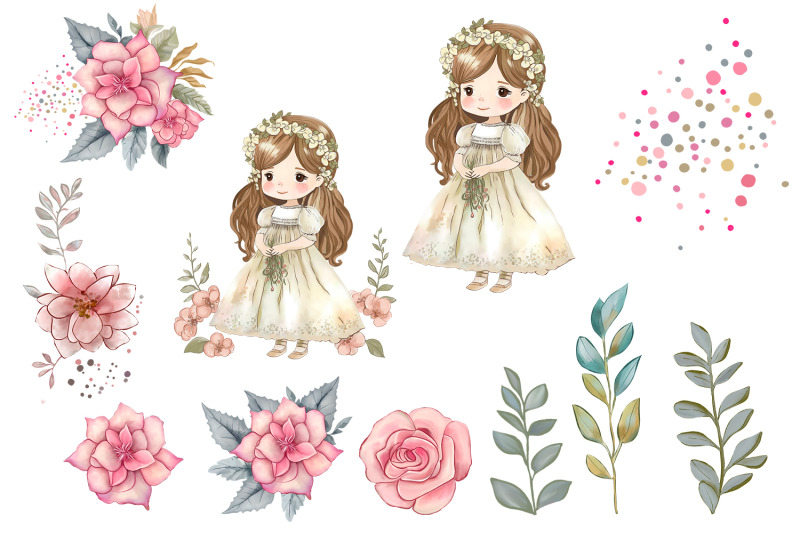 chibi-girl-cute-princess-and-fairy-flowers-clipart