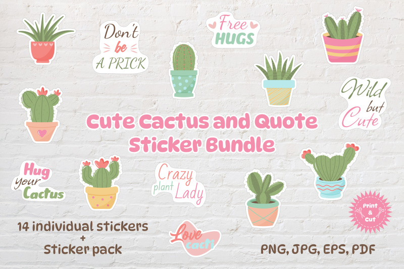 cute-cactus-and-quote-sticker-bundle