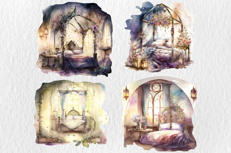 watercolor-fairy-bedroom