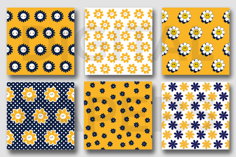 navy-amp-yellow-cute-floral-pattern-digital-papers