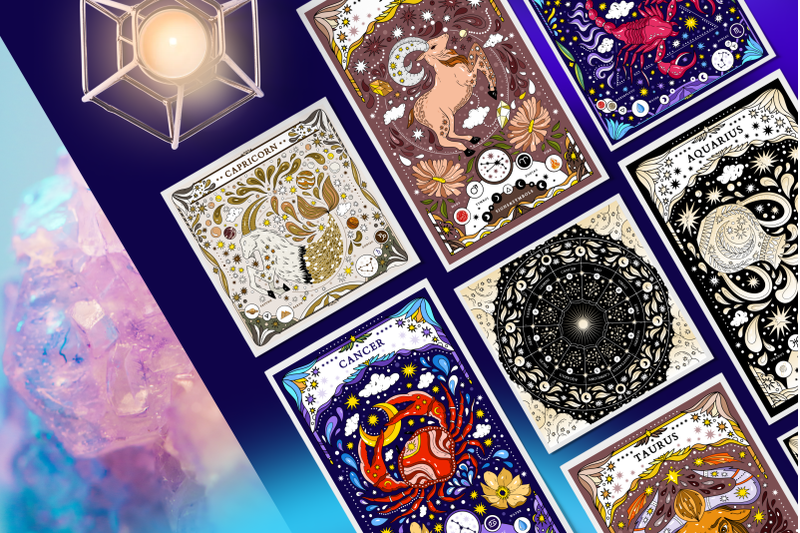 magic-zodiac-posters-illustrations