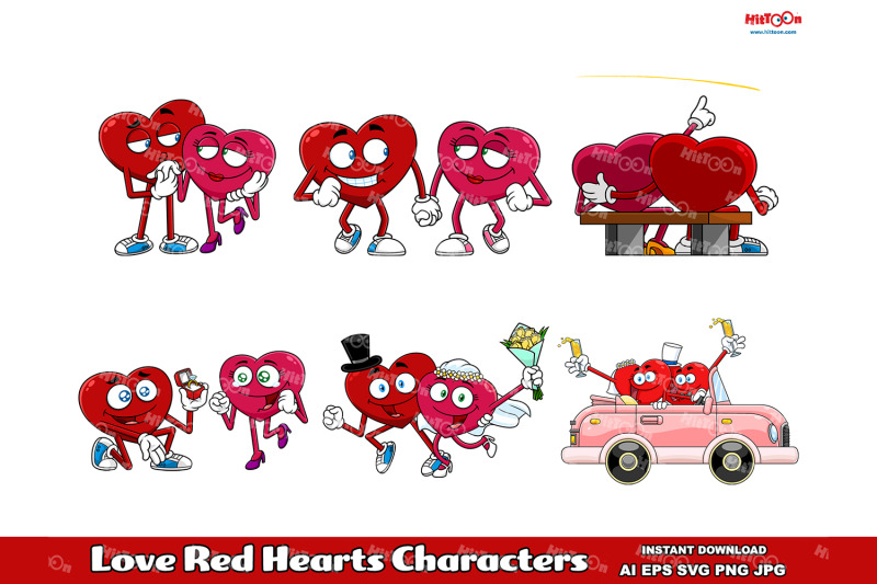 love-red-hearts-couple-cartoon-characters