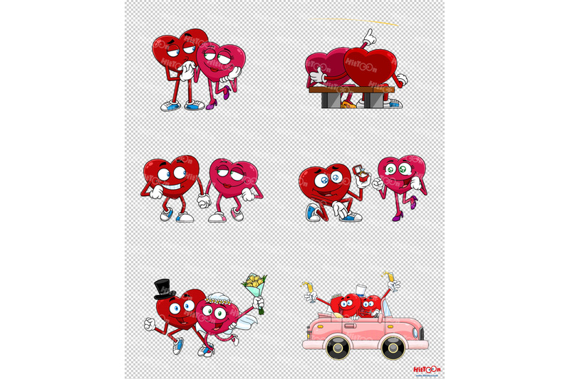 love-red-hearts-couple-cartoon-characters