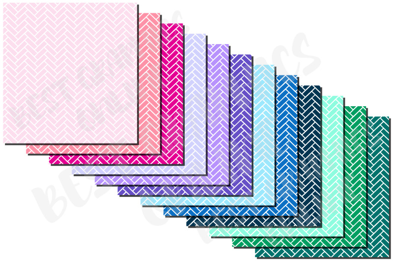 herringbone-digital-papers-bricks-pattern-planner-paper-set