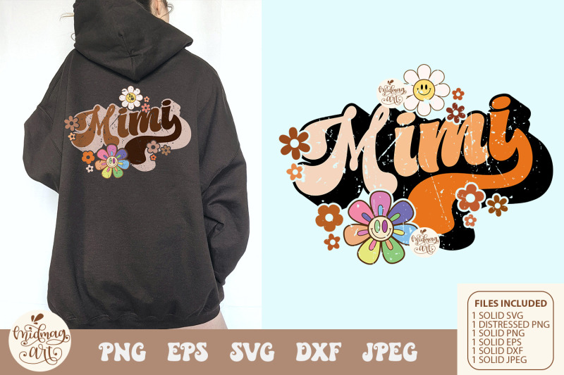 retro-mimi-with-daisy-svg-png-sublimation-distressed-png