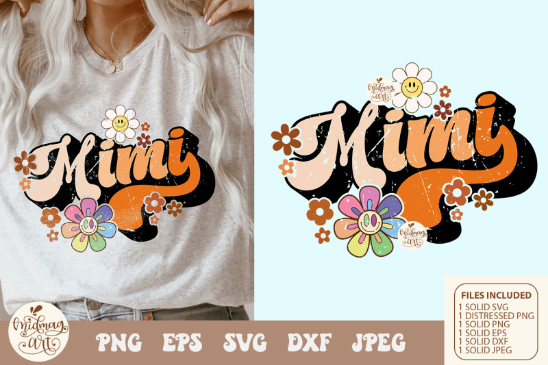 retro-mimi-with-daisy-svg-png-sublimation-distressed-png