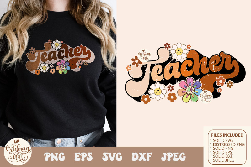 retro-teacher-with-daisy-svg-png-sublimation-distressed-png-sublimati