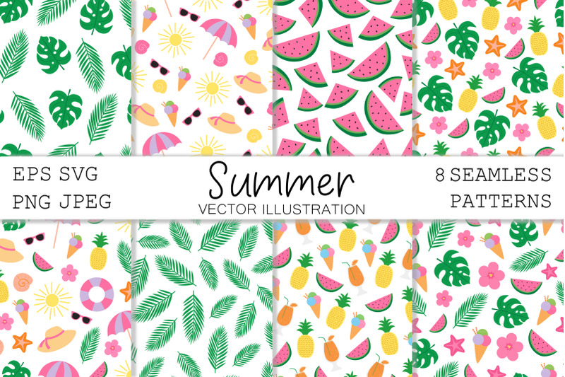 summer-seamless-pattern-summer-background-summer-svg