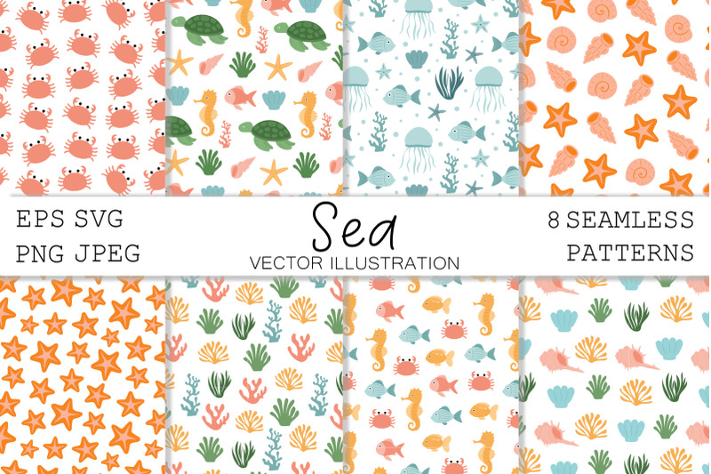 sea-pattern-sea-animal-background-underwater-world-pattern