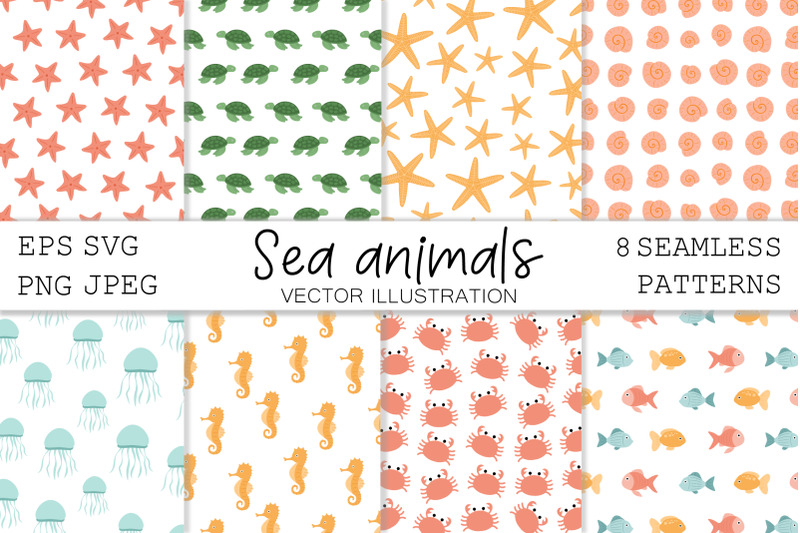 sea-animal-pattern-underwater-world-pattern-sea-pattern