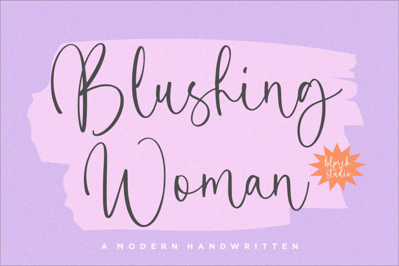 blushing-woman-font