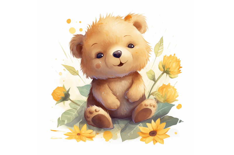 bear-with-sunflower